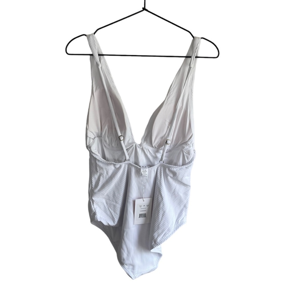 Andie Sardinia Ribbed One Piece White XL Swimsuit - Picture 7 of 11